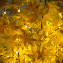 6' Pre-Lit Yellow Autumn Maple Artifical Fall Tree with 350 Warm White LED Lights