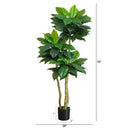 6' UV Resistant Artificial Bird Nest Fern Tree (Indoor/Outdoor)