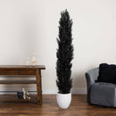 6' UV Resistant Artificial Halloween Black Cedar Tree (Indoor/Outdoor)