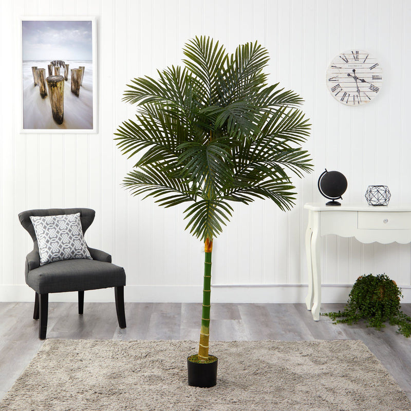 6’ Single Stalk Golden Cane Artificial Palm Tree