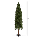 6’ Grand Alpine Artificial Christmas Tree with 601 Bendable Branches on Natural Trunk