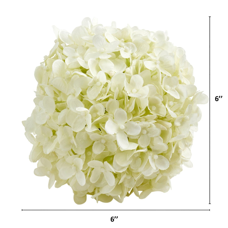 6” Hydrangea Artificial Ball Flower (Set of 4), photo 2 of 3