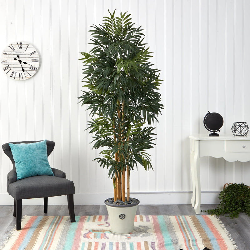 6’ Phoenix Artificial Palm tree in Decorative Planter, photo 4 of 4