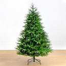 6' Pre-Lit Artificial Luxembourg Pine Christmas Tree with 250 Multicolored Traditional Bulb LED Lights