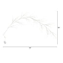 6’ Pre-Lit Artificial White Birch Garland with 48 Warm White LED Lights