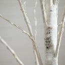 6’ Pre-Lit Artificial White Birch Tree with 300 Warm White LED Lights