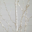 6’ Pre-Lit Artificial White Birch Tree with 400 Color Changing LED Lights