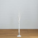 6’ Pre-Lit Artificial White Birch Tree with 400 Color Changing LED Lights