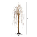 6’ Pre-Lit Artificial Willow Tree with 160 Warm White LED Lights