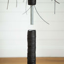 6’ Pre-Lit Halloween Black Willow Artificial Tree with 160 Orange & Purple LED Lights