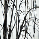 6’ Pre-Lit Halloween Black Willow Artificial Tree with 160 Orange & Purple LED Lights