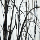 6’ Pre-Lit Halloween Black Willow Artificial Tree with 160 Orange & Purple LED Lights