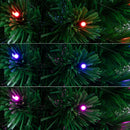 6' Slim Pre-Lit Fiber Optic Artificial Christmas Tree with 282 Colorful LED Lights