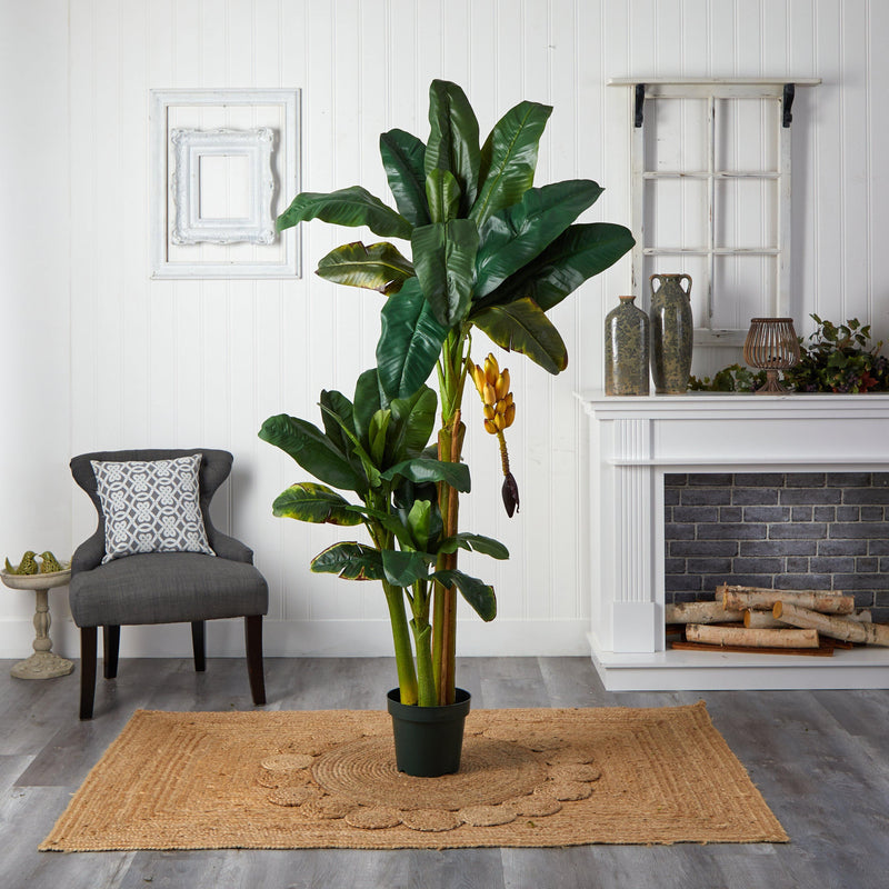 6' Triple Stalk Banana Silk Tree, photo 3 of 3