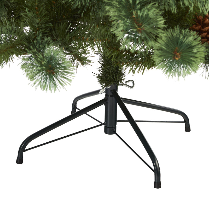 6’ White Mountain Pine Artificial Christmas Tree with 477 Bendable Branches, photo 4 of 6