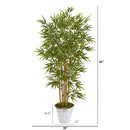 62” Bamboo Artificial Tree in Tin Bucket