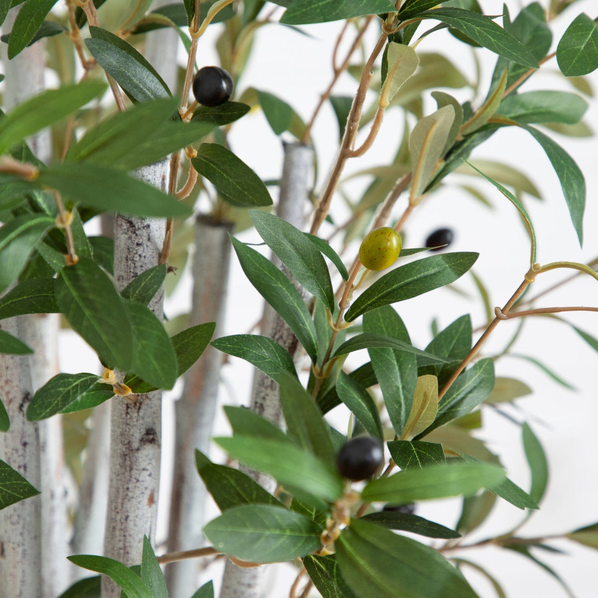 62” Olive Artificial Tree in Ribbed Metal Planter, photo 2 of 8