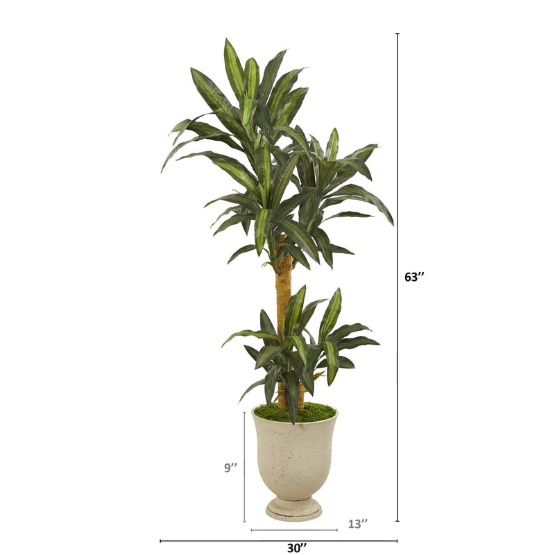 63” Yucca Artificial Plant in Decorative Urn, photo 2 of 2