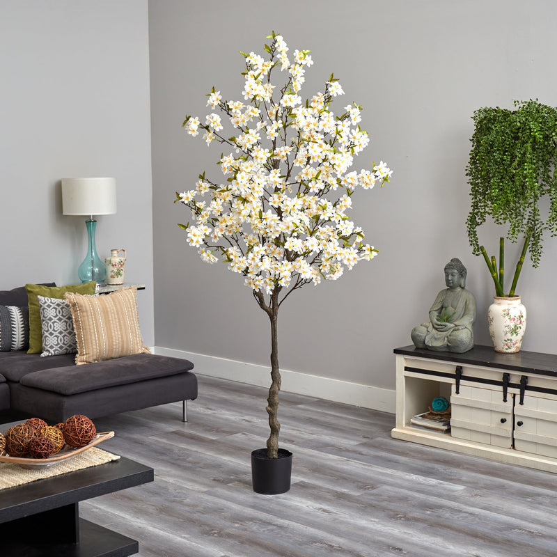 6.5’ Apple Flower Artificial Tree, photo 4 of 4