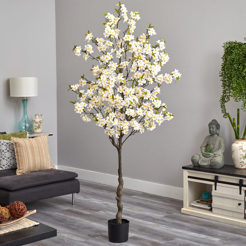 6.5’ Apple Flower Artificial Tree, photo 3 of 4