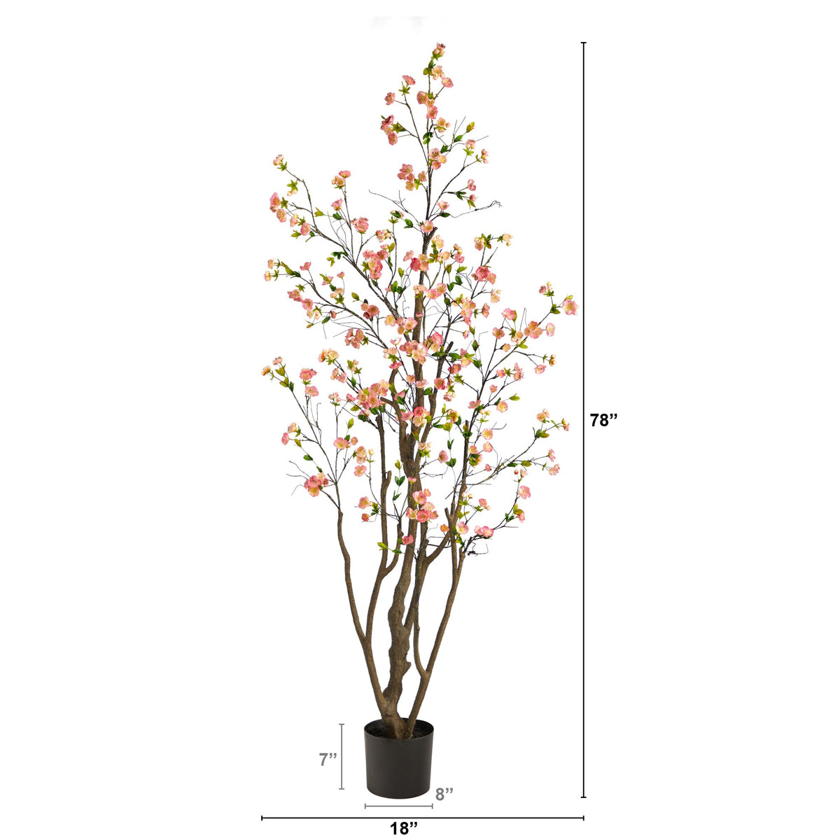 6.5’ Cherry Blossom Artificial Tree, photo 5 of 6