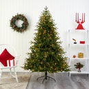 6.5’ Colorado Mountain Fir “Natural Look” Artificial Christmas Tree with 400 Clear LED Lights and 2056 Bendable Branches