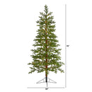 6.5' Fairbanks Fir Artificial Christmas Tree with 250 Clear Warm (Multifunction) LED Lights and 208 Bendable Branches