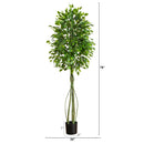 6.5' UV Resistant Artificial Ficus Tree (Indoor/Outdoor)