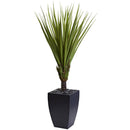 65” Spiky Agave Artificial Tree in Black Planter