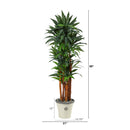 69” Dracaena Artificial Tree in Decorative Planter