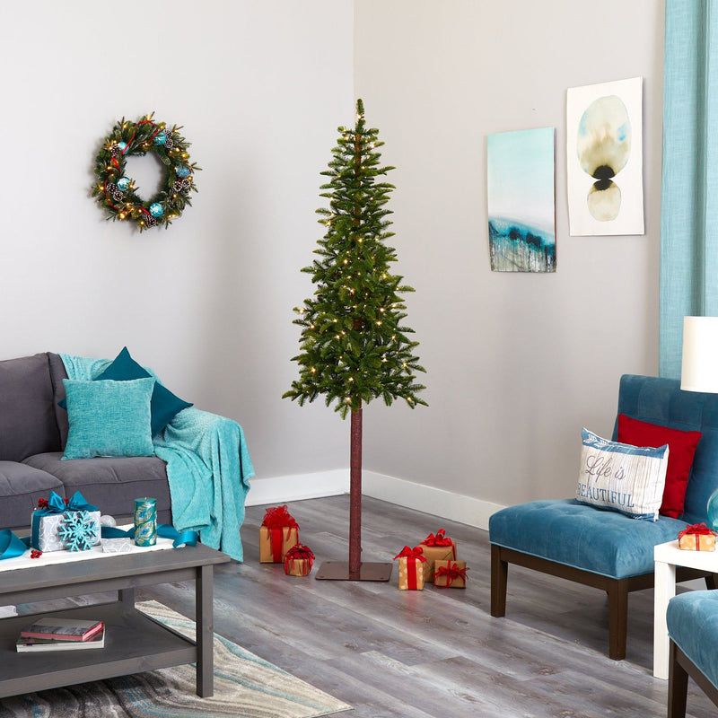 7’ Alaskan Alpine Artificial Christmas Tree with 150 Clear Microdot (Multifunction) LED Lights and 165 Bendable Branches, photo 8 of 8