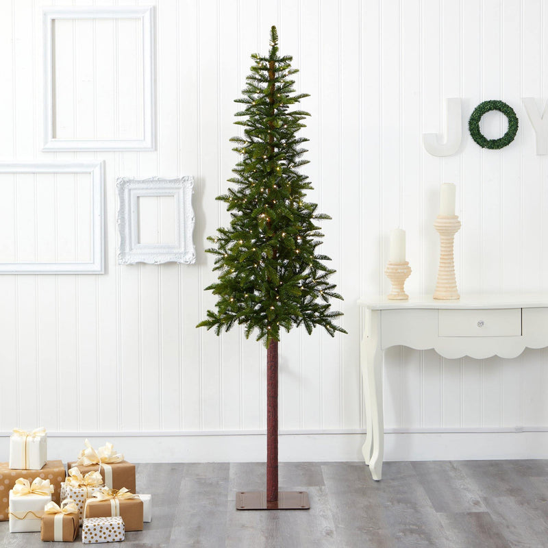 7’ Alaskan Alpine Artificial Christmas Tree with 150 Clear Microdot (Multifunction) LED Lights and 165 Bendable Branches, photo 7 of 8