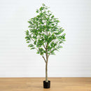 7' Artificial Greco Citrus Tree with Real Touch Leaves