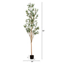 7' Artificial Olive Tree with Natural Trunk by Nearly Natural