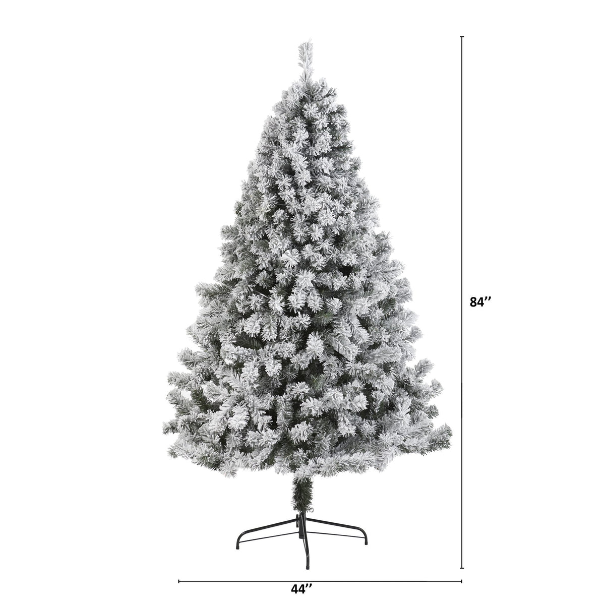 7' Flocked West Virginia Fir Artificial Christmas Tree, photo 2 of 6
