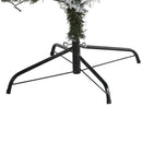 7' Flocked White River Mountain Pine Artificial Christmas Tree with Pinecones