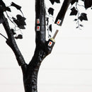 7' Artificial Halloween Black Maple Tree