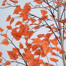 7' Autumn Paper Birch Artificial Fall Tree