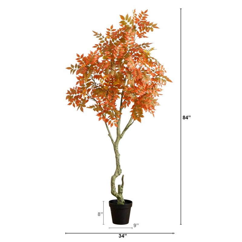 7' Autumn Sumac Artificial Fall Tree, photo 6 of 6