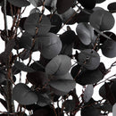 7' Pre-Lit Artificial Halloween Black Eucalyptus Tree with 420 Orange & Purple LED Lights