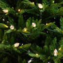 7' Pre-Lit Artificial Luxembourg Pine Christmas Tree with 340 Multicolored Traditional Bulb LED Lights