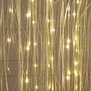 7' Pre-Lit Artificial White Willow Christmas Tree with 400 Cool White LED Light