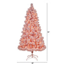 7' Holiday Pink Cashmere Christmas Tree with 300 lights and 599 Bendable Branches