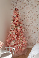 7' Holiday Pink Cashmere Christmas Tree with 300 lights and 599 Bendable Branches