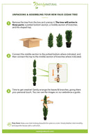7' Mini Cedar Pine Tree (Indoor/Outdoor) by Nearly Natural