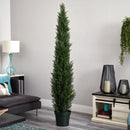 7' Mini Cedar Pine Tree (Indoor/Outdoor) by Nearly Natural