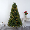 7' Sun Valley Fir Artificial Christmas Tree with 450 LED Lights