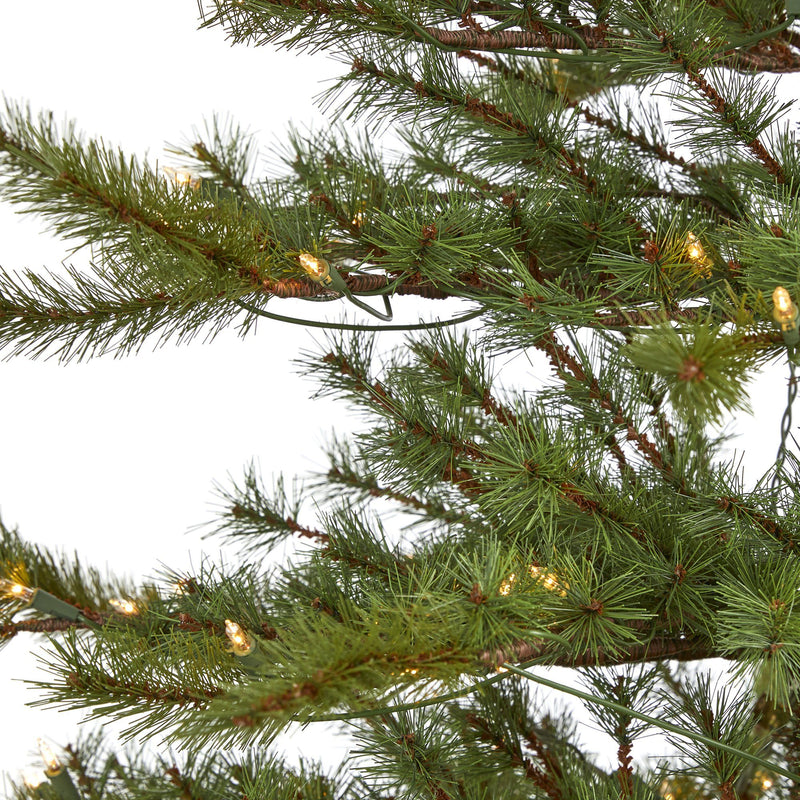 7’ Vancouver Mountain Pine Artificial Christmas Tree with 450 Clear Lights and 1762 Bendable Branches