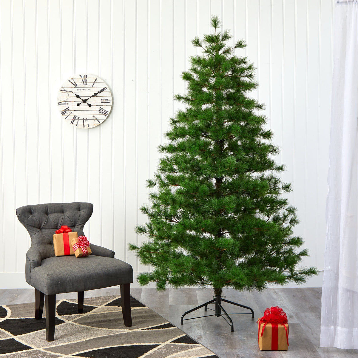 7’ Yukon Mixed Pine Artificial Christmas Tree with 1104 Bendable Branches, photo 6 of 6