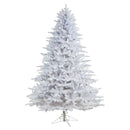 7.5' Candle Lit White Artificial Christmas Tree with 900 LED “Candle Lights” and 1703 Bendable Branches